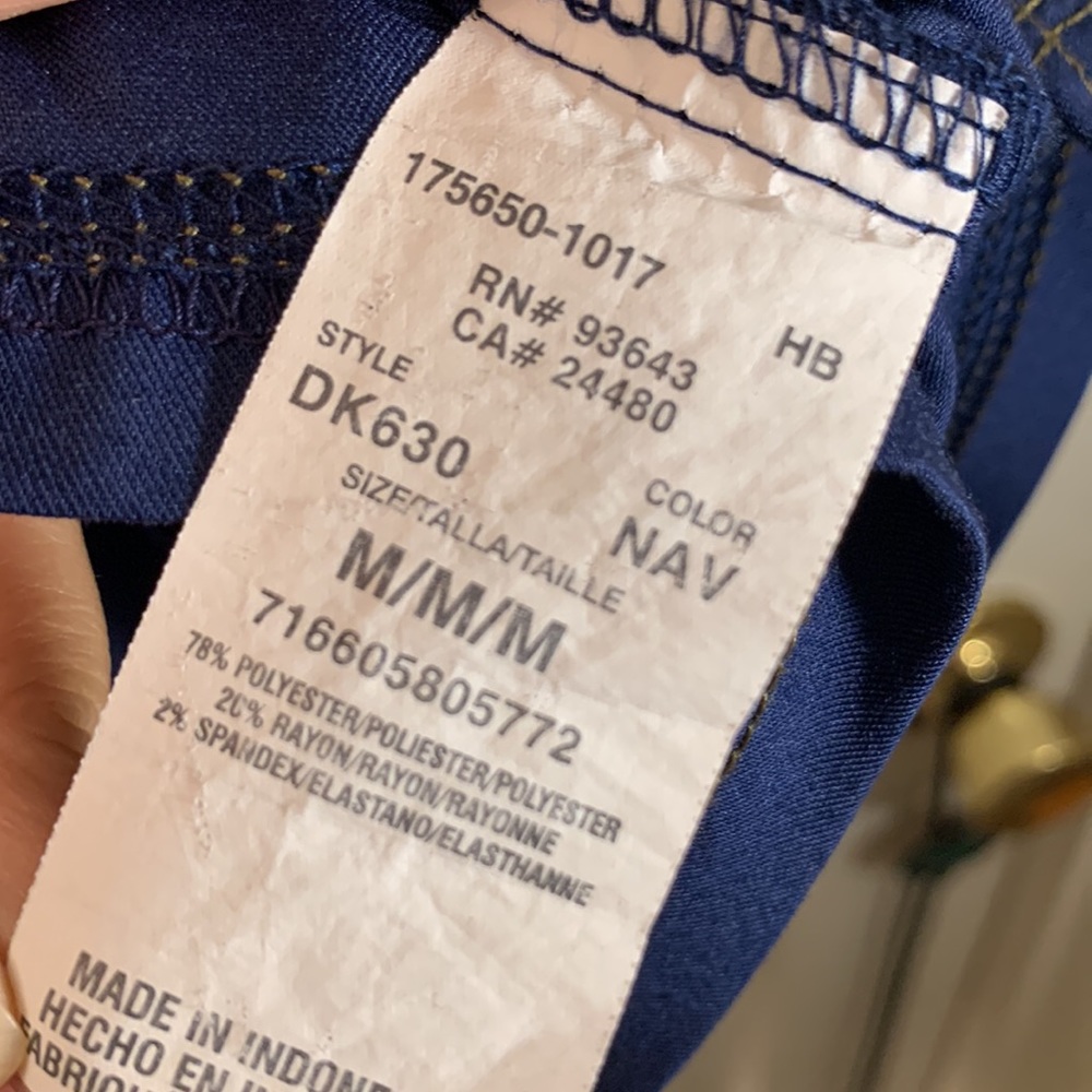 DICKIES Blue Scrub Uniform Top - Picture 8 of 8